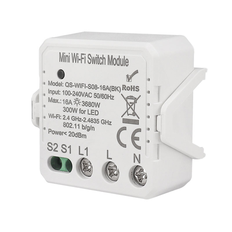 Matter Smart WiFi Switch Module Relay 1-Gang 16A Compatible Homekit Sm –  Lonsonho Tech.