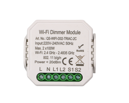 2 Gangs Wi-Fi Dimmer Module