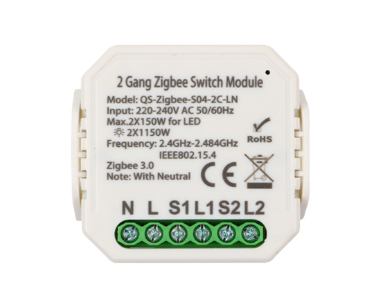 2 Gangs Zigbee Switch Module