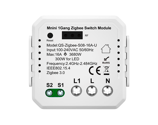 Matter Smart WiFi Switch Module Relay 1-Gang 16A Compatible Homekit Sm –  Lonsonho Tech.