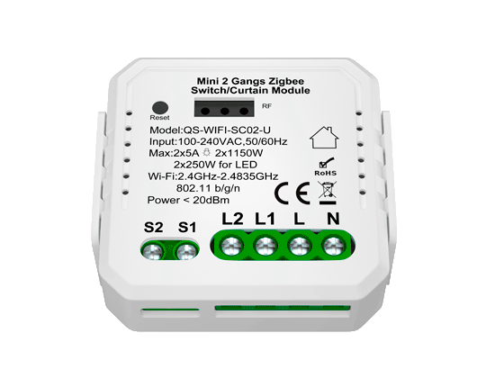 Smart Curtain Switch Module with RF Receiver