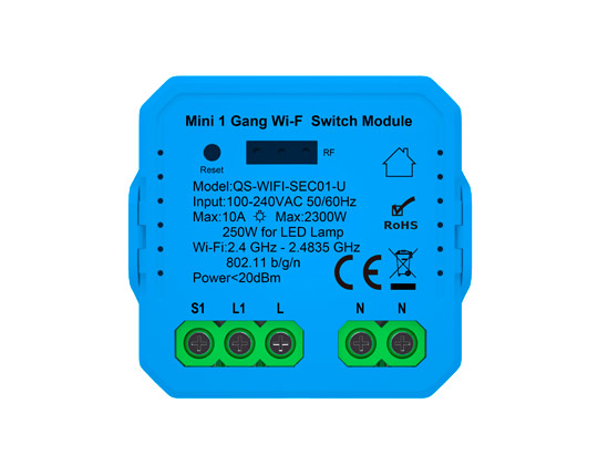china smart switch ec series 1 gang wifi switch module with rf receiver