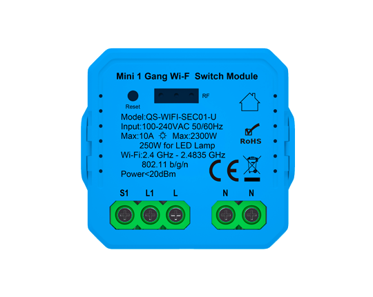 EC Series WiFi/Zigbee Switch Module with RF Receiver